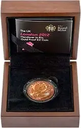 2012 UK Coin £2 Gold Proof Olympic Handover to Rio 25083