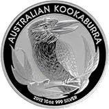 2012 10 oz Silver Coin Kookaburra Bullion