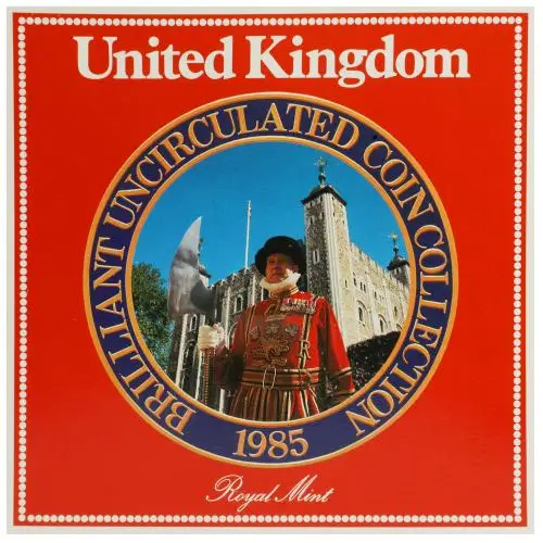 1985 UK Brilliant Uncirculated Base Metal Annual 7-Coin Set cover