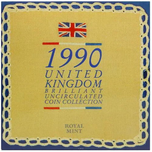 1990 UK Brilliant Uncirculated Base Metal Annual 8-Coin Set 2
