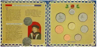 1990 UK Brilliant Uncirculated Base Metal Annual 8-Coin Set