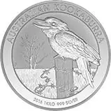 2016 1 Kg Silver Coin Kookaburra Bullion