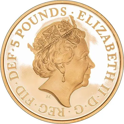 2018 UK Coin £5 / Crown Gold Proof Royal Wedding - Harry and Meghan 22483
