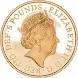 2018 UK Coin £5 / Crown Gold Proof Royal Wedding - Harry and Meghan 22483