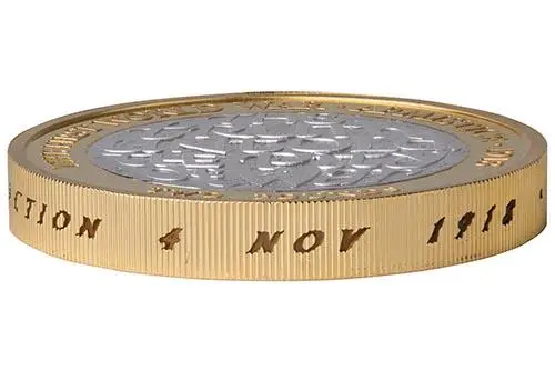 2018 UK Coin £2 Silver Proof Piedfort - First World War Armistice 22154
