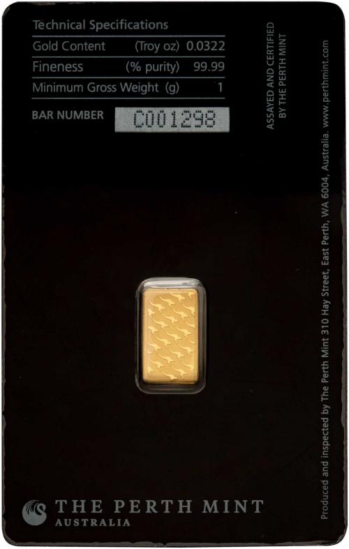 Buy 1g Perth Mint Kangaroo Gold Bullion Bar | Chards