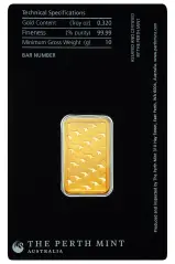 10g Gold Bar Perth Mint Kangaroo - New obverse