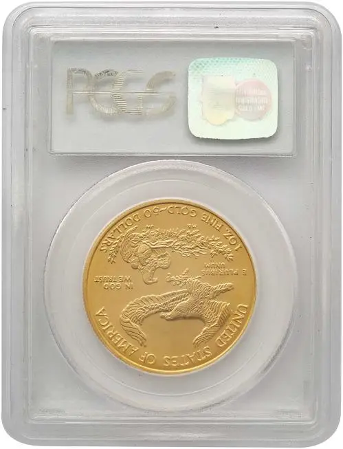 2003 1 oz Gold Eagle Bullion Coin - PCGS MS-69 Reverse