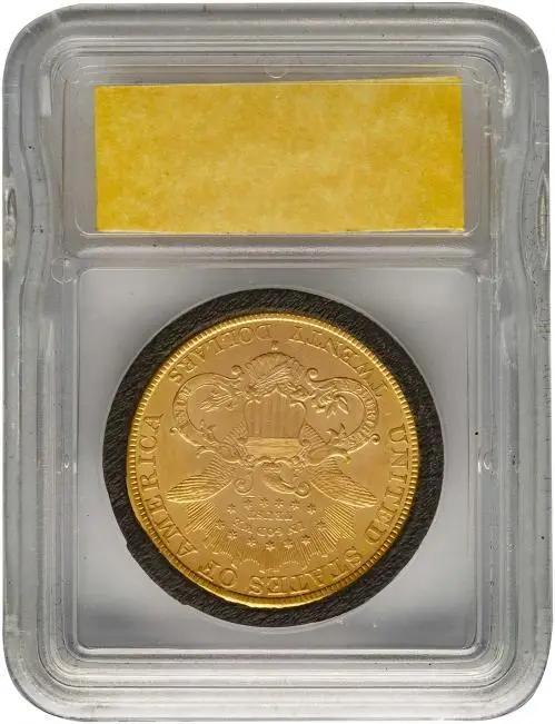 1892 Gold Double Eagle US Dollar $20 Coin Slabbed United States of America Philadelphia Mint Liberty/Coronet Head reverse