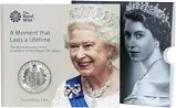 2018 UK Coin £5 / Crown BU Sapphire Coronation of Queen Elizabeth II 24931