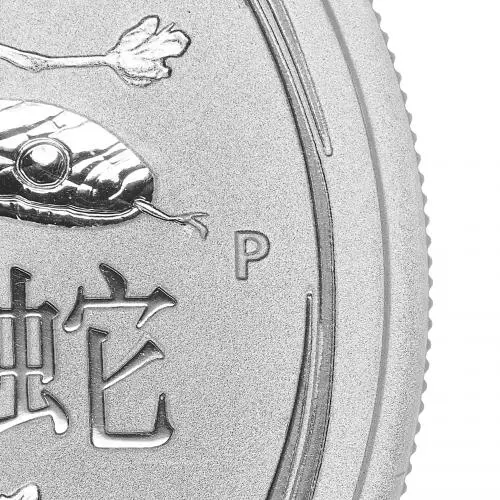 2013 Australian Lunar Year of the Snake 0.5 oz Silver Coin p mint mark