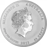 2013 Australian Lunar Year of the Snake 0.5 oz Silver Coin obverse