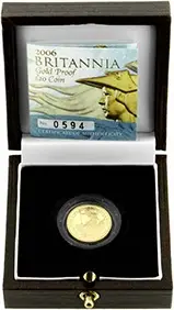 2006 0.1 oz Gold Coin Britannia Proof