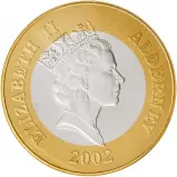 2002 - 2003 Silver Proof 1 Kilogram Golden Jubilee £50 Coin Single Alderney obverse