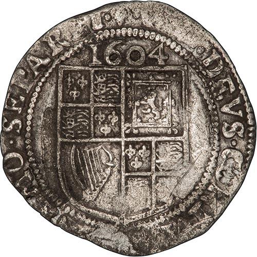 イングランド王国 ｜ 6ペンス銀貨｜1604年｜ジェームズ1世イギリス 銀貨珍品 1604 James I Sixpence | Chards