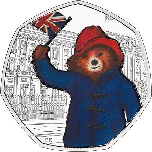 2018 Paddington Bear Buckingham Palace Silver Proof 50p Coin