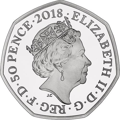 2018 Paddington Bear Buckingham Palace Silver Proof 50p Coin