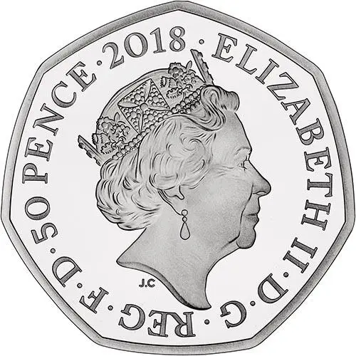 2018 UK Coin 50p Silver Proof Paddington Bear - Buckingham Palace 23668