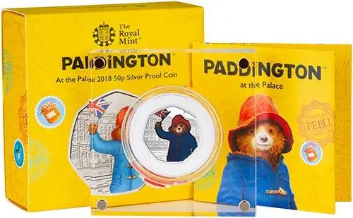 2018 UK Coin 50p Silver Proof Paddington Bear - Buckingham Palace 23669