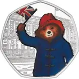2018 UK Coin 50p Silver Proof Paddington Bear - Buckingham Palace