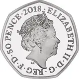 2018 UK Coin 50p Silver Proof Paddington Bear - Buckingham Palace 23668