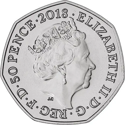 2018 UK Coin 50p BU Paddington Bear - Buckingham Palace 24744