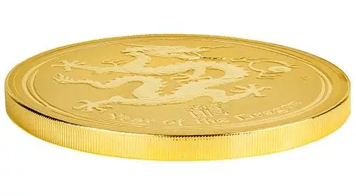 2012 1 Kg Gold Coin Lunar Year of the Dragon Perth Mint Bullion 23165
