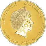 2012 1 Kg Gold Coin Lunar Year of the Dragon Perth Mint Bullion 23167