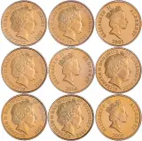 2003-2005 Guernsey Gold Proof Royal Navy £25 - 9 Coin Set obverse