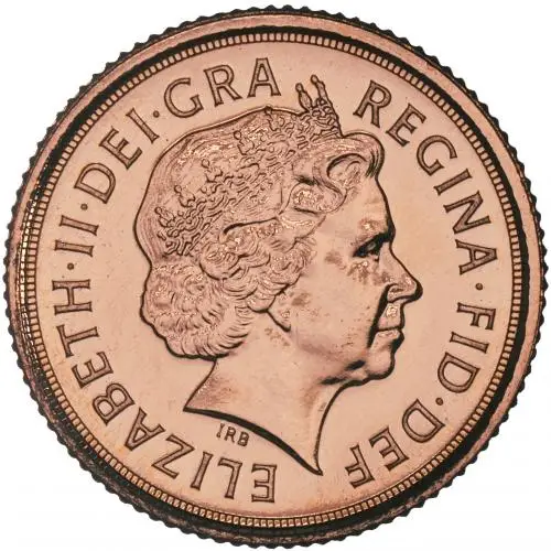 2010 Gold Quarter Sovereign Bullion Coin obverse