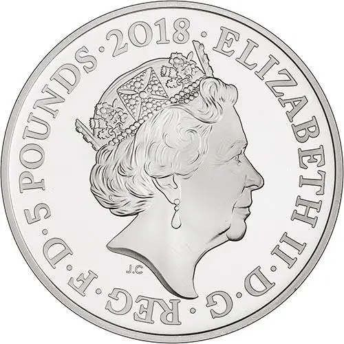 2018 UK Coin £5 / Crown Silver Proof Portraits of Britain - Brighton Pier 23747