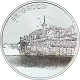 2018 UK Coin £5 / Crown Silver Proof Portraits of Britain - Brighton Pier 23748