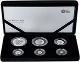 2018 Whole Coin Set Britannia Silver Proof - 6 Coins