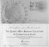 2006 Silver Proof Elizabeth II The Queen's 80th Birthday 13 Coin Set -  VAT Free Certificate of Authenticity