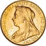 1899 Gold Sovereign Victoria Old Head London 25323