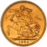 1899 Gold Sovereign Victoria Old Head Sydney
