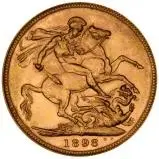 1898 Gold Sovereign Victoria Old Head Melbourne