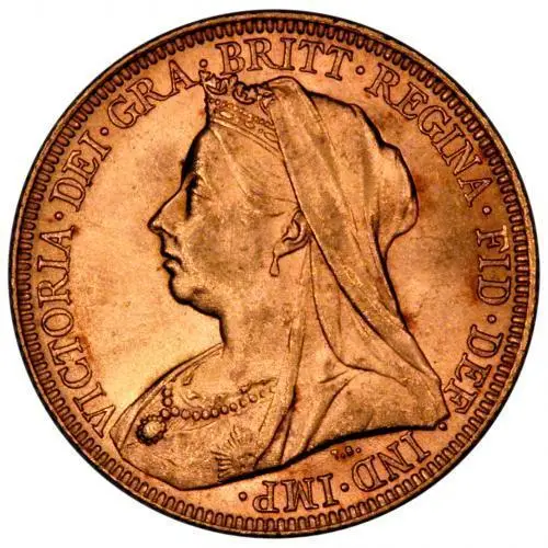 1896 Gold Sovereign Victoria Old Head London 22272