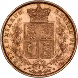 1873 Gold Sovereign Victoria Young Head Shield London