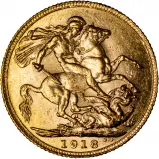 1918 Gold Sovereign George V Canada