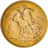 1958 Gold Sovereign Elizabeth II