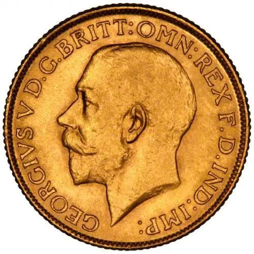 1918 Gold Sovereign George V Melbourne 20815