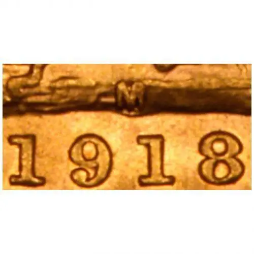 1918 Gold Sovereign George V Melbourne 20817