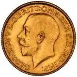 1918 Gold Sovereign George V Melbourne 20815