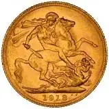 1918 Gold Sovereign George V Melbourne