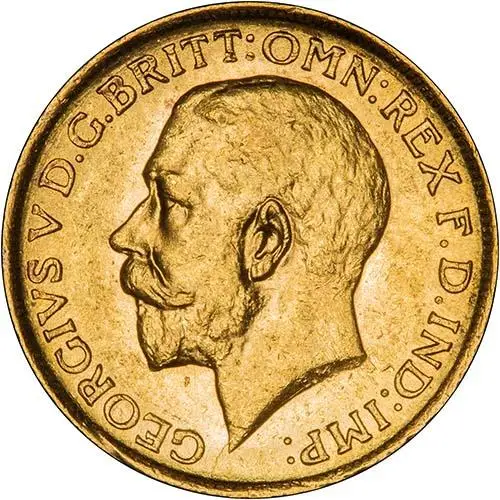 1919 Gold Sovereign George V Sydney 23900