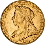 1901 Gold Sovereign Victoria Old Head London 21622
