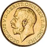 1919 Gold Sovereign George V Canada 23989