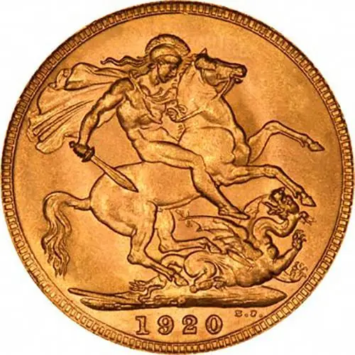 1920 Gold Sovereign George V Perth 22355