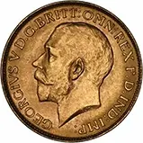 1920 Gold Sovereign George V Perth